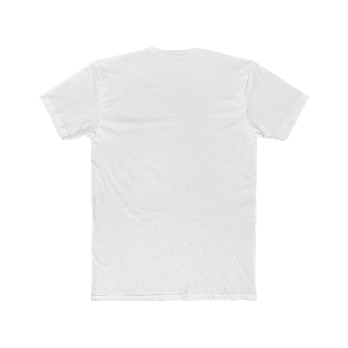 Camping Wolf Tee — Minimal Outdoor Graphic T-Shirt with Pine Trees and Campfire